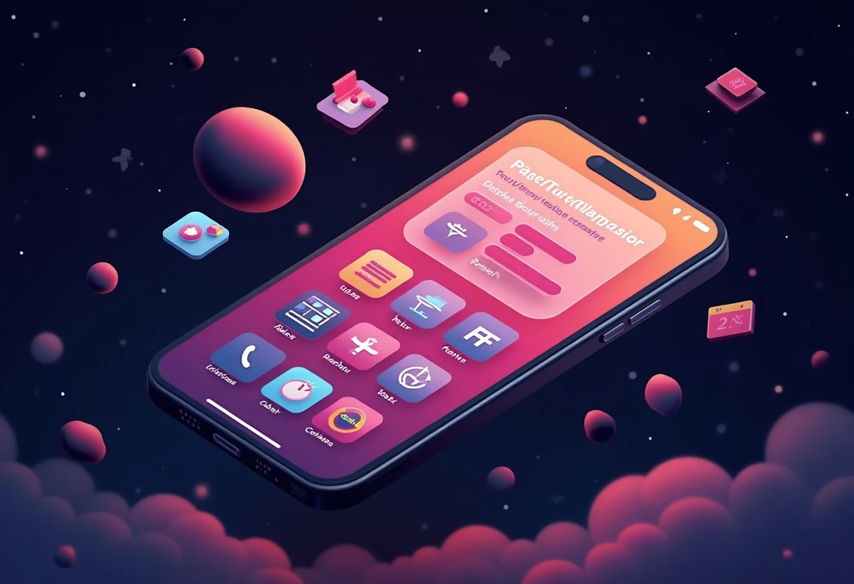 Innovative budgeting app representation