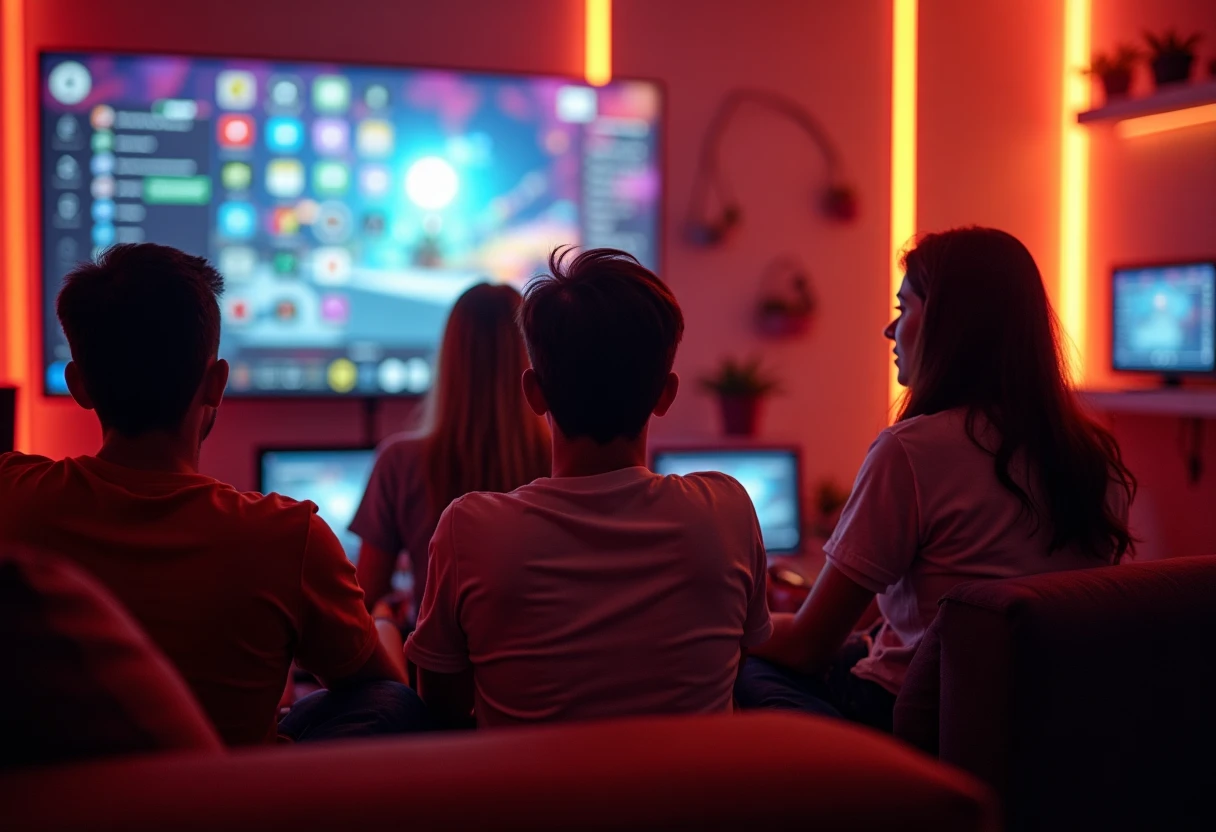 Gamers aprovechando aplicaciones de compañía