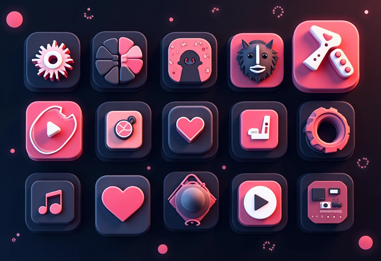 Niche streaming app icons