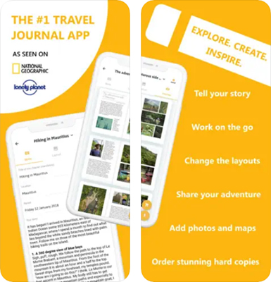 Travel Diaries Aplicativos de diário de viagem