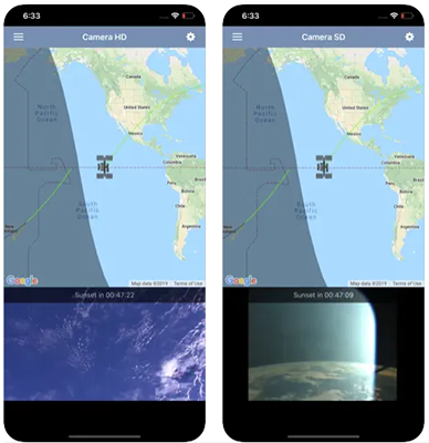 aplicativos conhecer o mundo ISS On Live